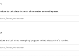 Write a procedure and call it into main pl/sql program to find a factorial of a number. Write a procedure …