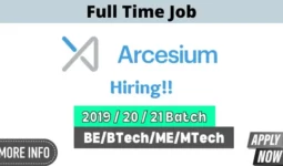 Arcesium India Careers 2022 Hiring Software Engineer (2019/20/21)