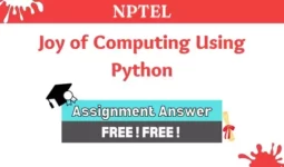 NPTEL The Joy of Computing using Python Assignment Answers Week 4 2023